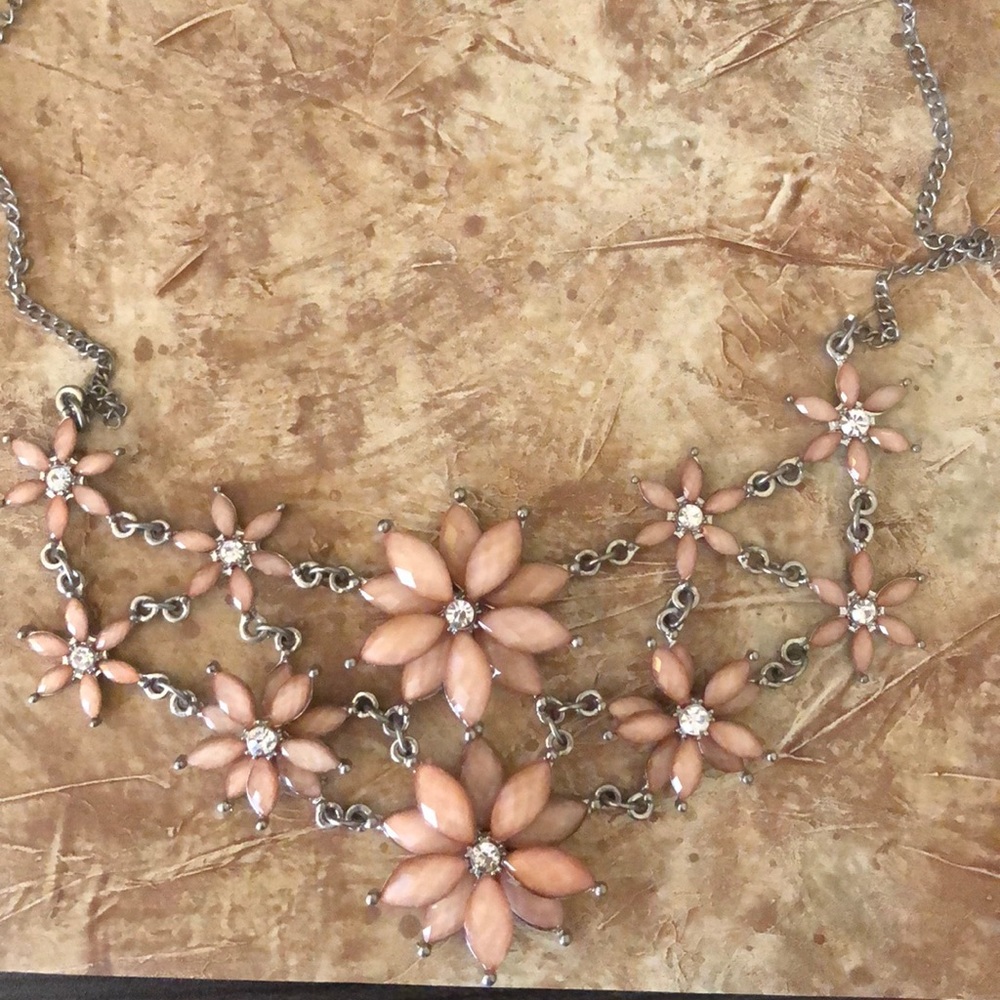 COPY - Pink floral necklace